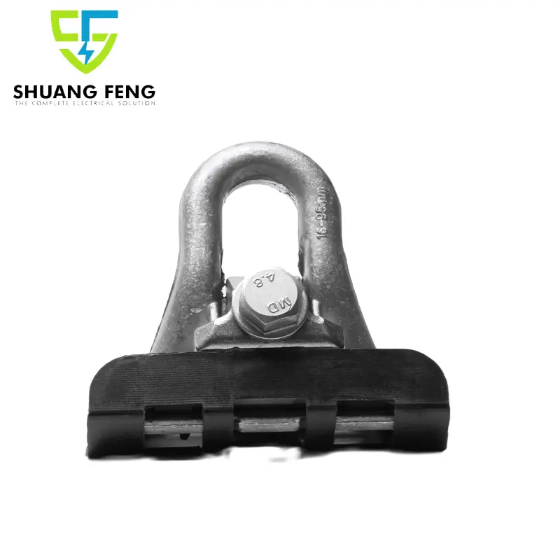ADSS Overhead Fiber Optic Cable Clamp Fittings Hardware Thermoplastic SM94 Suspension Clamp Plastic Hook Bracket Aluminium Alloy Tension Clamp FTTH