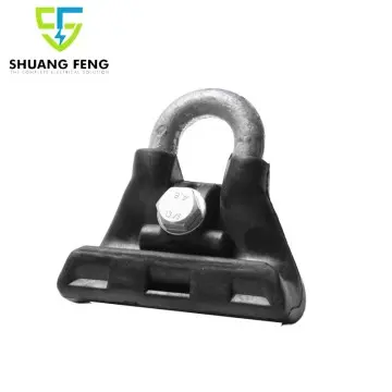 Plastic Insulated ADSS Suspension Clamp Aluminum Alloy Dead End Plastic Bracket Anchor Clamp for Overhead Lines Power Accessories