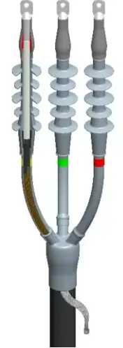 Premium Silicone Rubber Cold Shrink Terminal Kits 1KV 10KV 24KV 35KV Indoor Outdoor High Voltage Cable Insulation Accessories