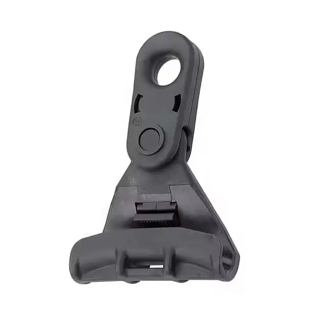 Overhead Cable Accessories Plastic 1.1B Suspension Clamp FTTH Optical Cable Clamps Anchor Clip Hook Bracket for LV ABC Optical Cables