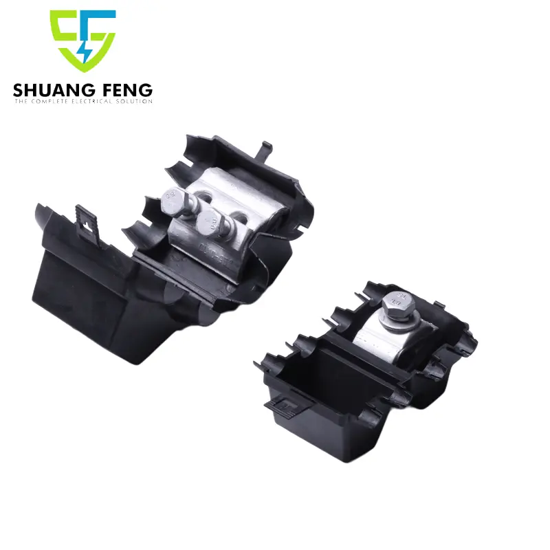 High Quality Industrial Connectors Power Accessories Parallel Groove Copper Alloy Clamp with Insulating Cover