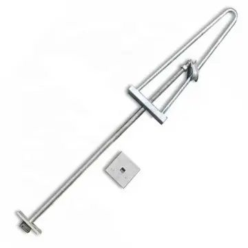 Electric Line Fitting Assembly Adjustable M16 M18 M20 Stay Rod Hot Dip Galvanized M20*2400 Adjustable Tubular Aluminum Alloy Bow Stay Rod