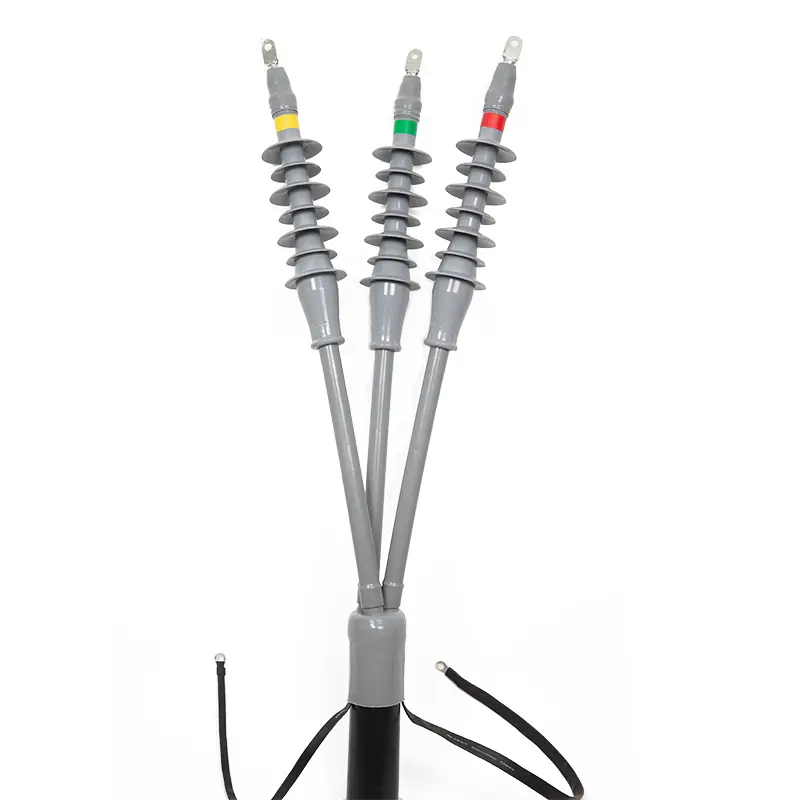 What precautions should be taken when using cold-shrink termination kits in wind power projects?