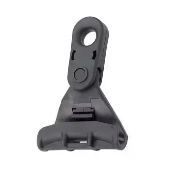 Overhead Cable Accessories Plastic 1.1B Suspension Clamp FTTH Optical Cable Clamps Anchor Clip Hook Bracket for LV ABC Optical Cables