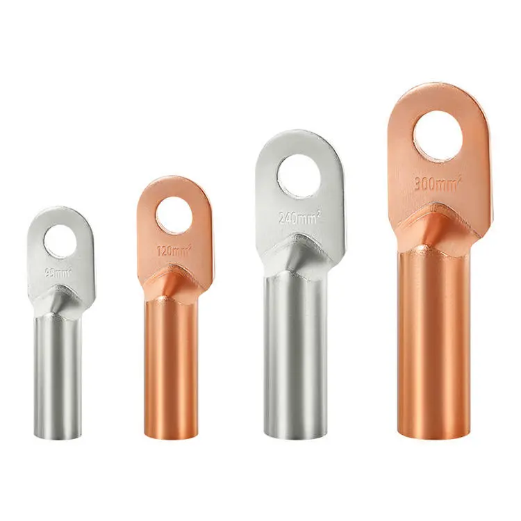 Compress Type Crimped Connector Lug,DTL-2,Tinned Copper Electrical Lug,Bimetal Connector Cable Lug