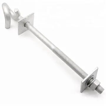 Galvanized Pigtail Hook Bolt for Pole Line Hardware Carbon Steel Power Fitting