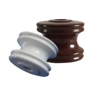Porcelain Insulators ANSI 53 Series Heavy Duty 0.4KV Low Voltage Electrical Ceramic Spool Insulators with Clevis