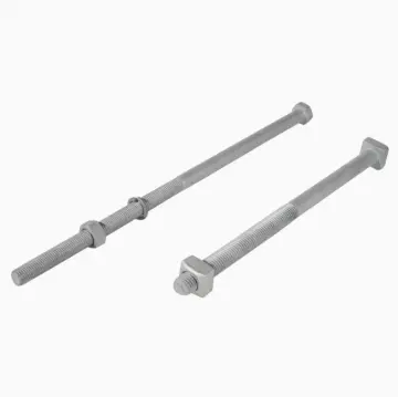Machine Bolt Lag Bolt  Hot Dip Galvanized square Head And Nut for Pole Line