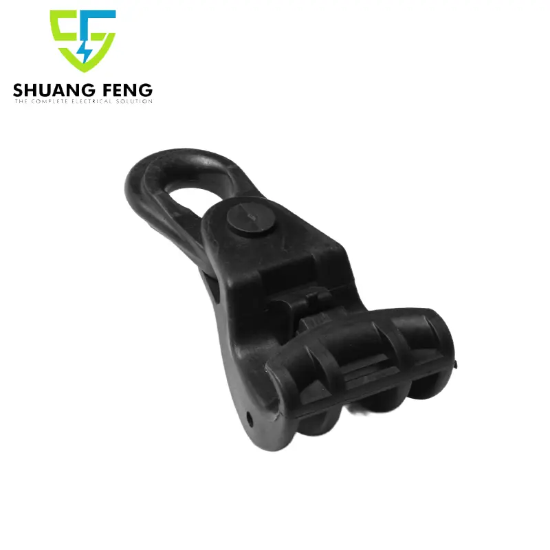 Power Accessories PS1500 Plastic Anchor Clamp Suspension Insulated Clamp FTTH Clips Hook Bracket for LV ABC Optical Cables
