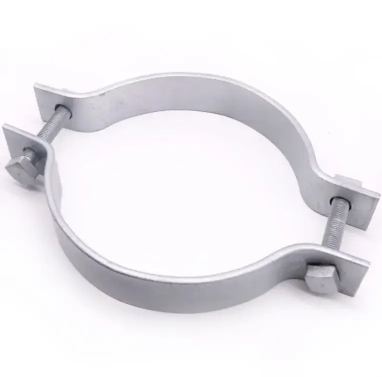 Hot Dip Galvanized Pole Clamp Adjustable Band Clamp For Dead End Guy Clamp