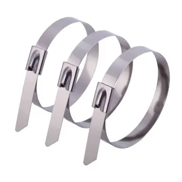 Factory Direct Adjustable Stainless Steel Cable Tie 304 Stainless Steel Cable Tie Zip Tie Heavy Duty Cable Ties