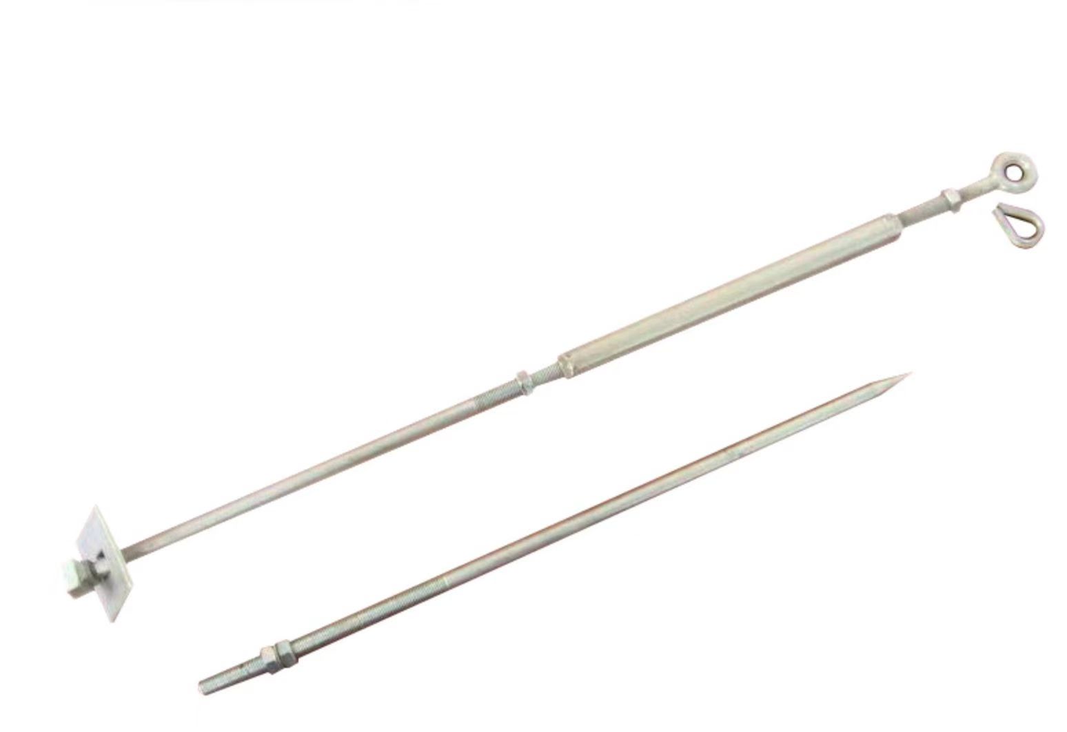 Adjustable Stay Rod Electrical Tubular Galvanized Turnbuckle Stay Rod with Extension Heavy Duty Stay Rod