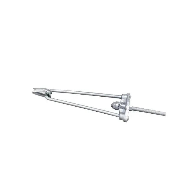 Adjustable Stay Rod,Hot Dip Galvanized Steel Bow Tie Rod,Square Plate for Line Hardware