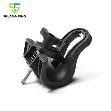 Electrical Accessories PSP25-120 Insulation Plastic Suspension Clamp Fiber Optic Cable Clamp FTTH Plastic Hook Clamp for ABC Cable