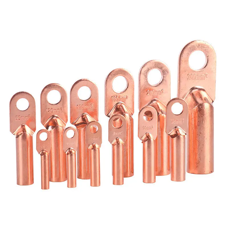 Compress Type Crimped Connector Lug,DTL-2,Tinned Copper Electrical Lug,Bimetal Connector Cable Lug